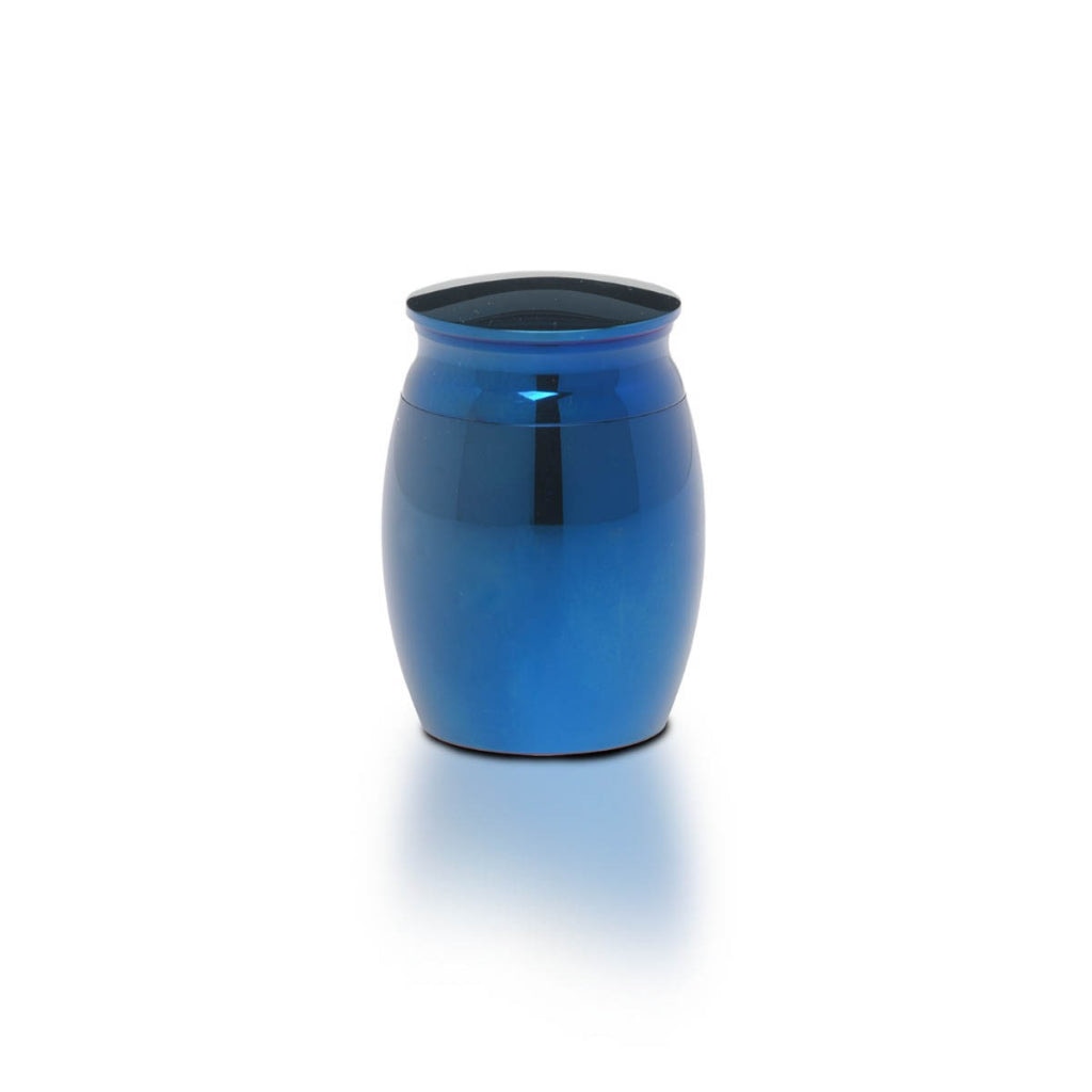 CLEARANCE - Mini Urn 03- Metallic Blue