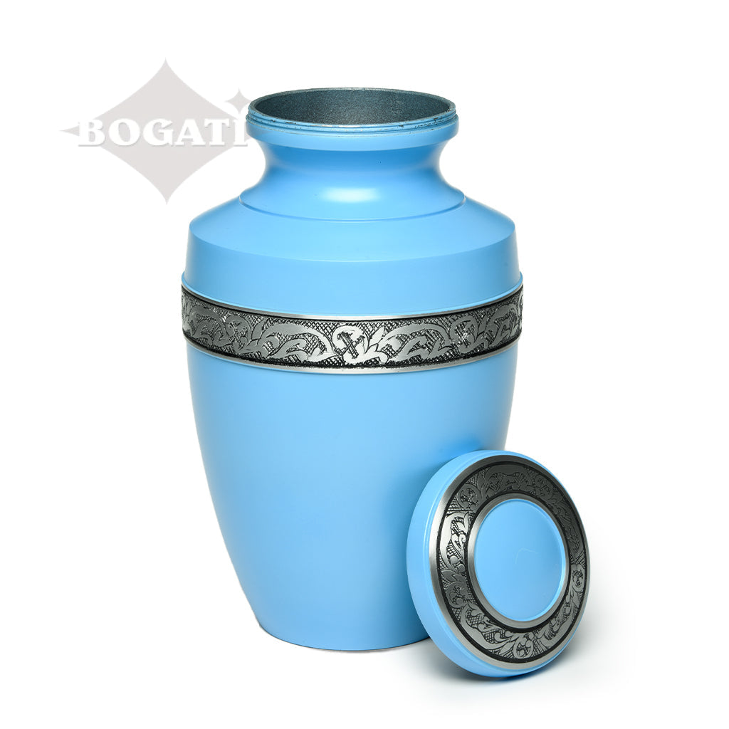ADULT - Alloy Urn -3076- Grecian with Flowing Vine - Case of 4