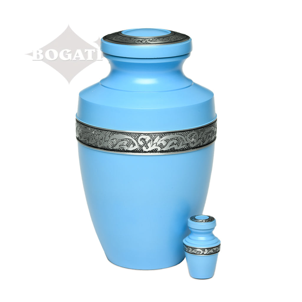 ADULT - Alloy Urn -3076- Grecian with Flowing Vine - Case of 4