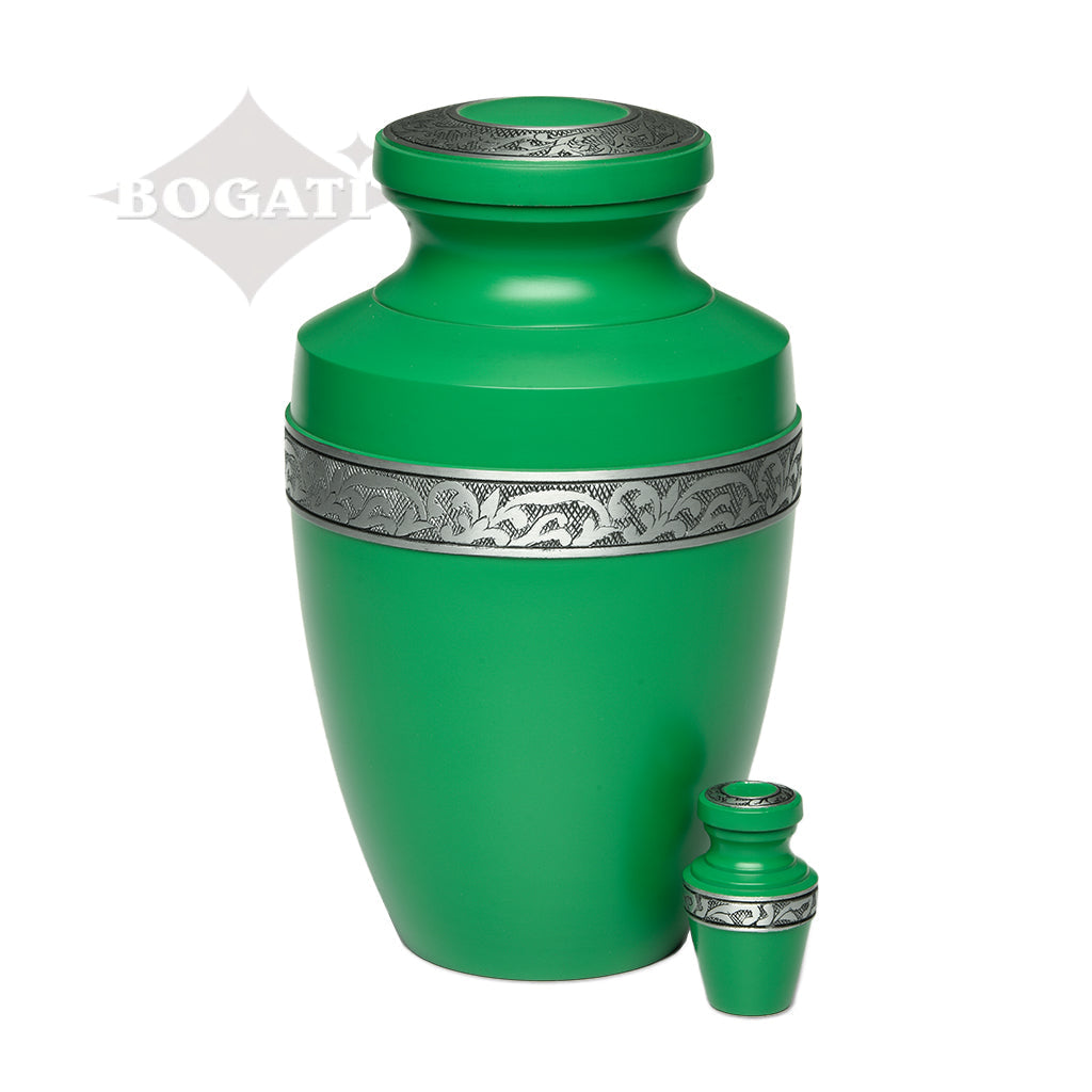 ADULT - Alloy Urn -3076- Grecian with Flowing Vine - Case of 4