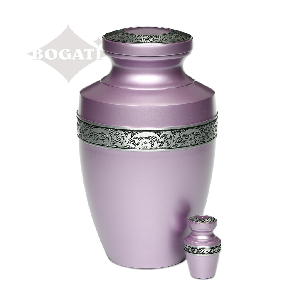 ADULT - Alloy Urn -3076- Grecian with Flowing Vine - Case of 4
