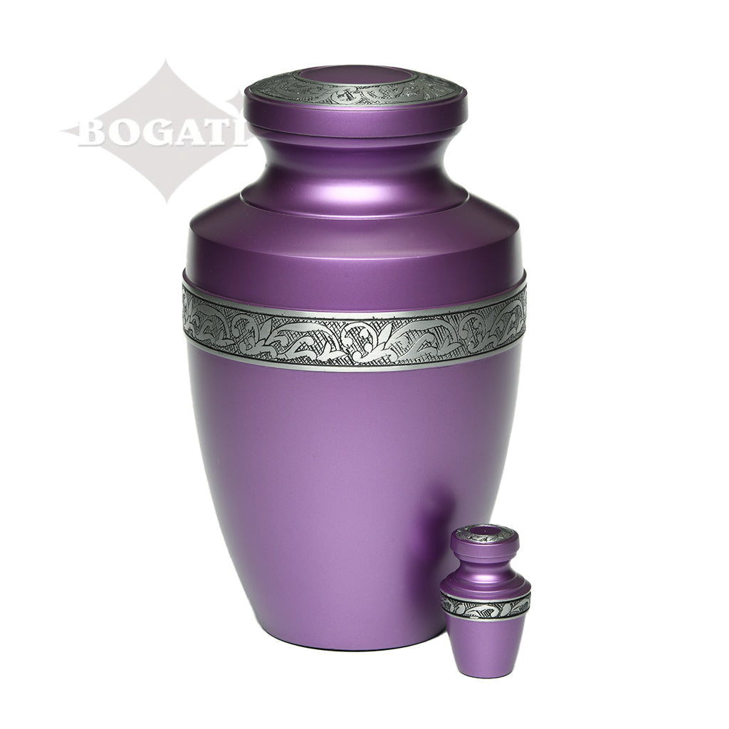 ADULT - Alloy Urn -3076- Grecian with Flowing Vine - Case of 4