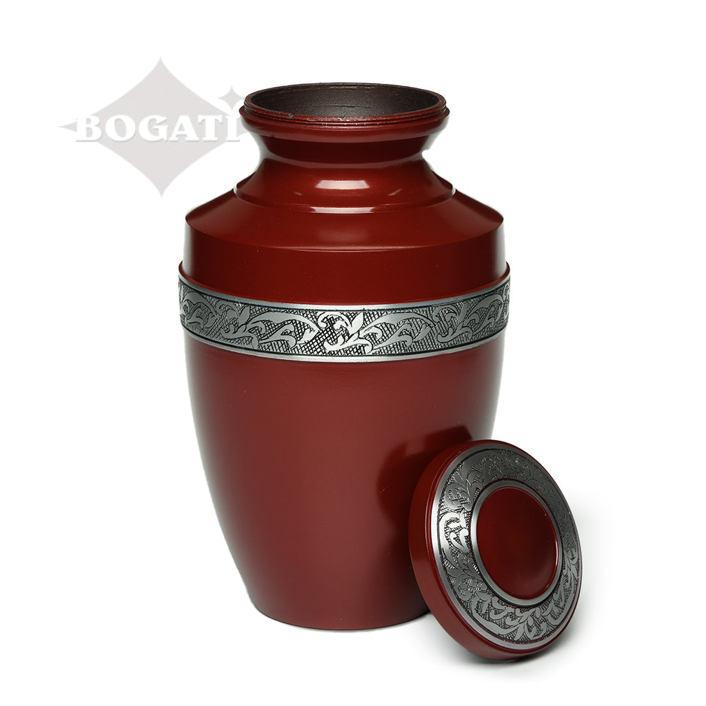 ADULT - Alloy Urn -3076- Grecian with Flowing Vine - Case of 4