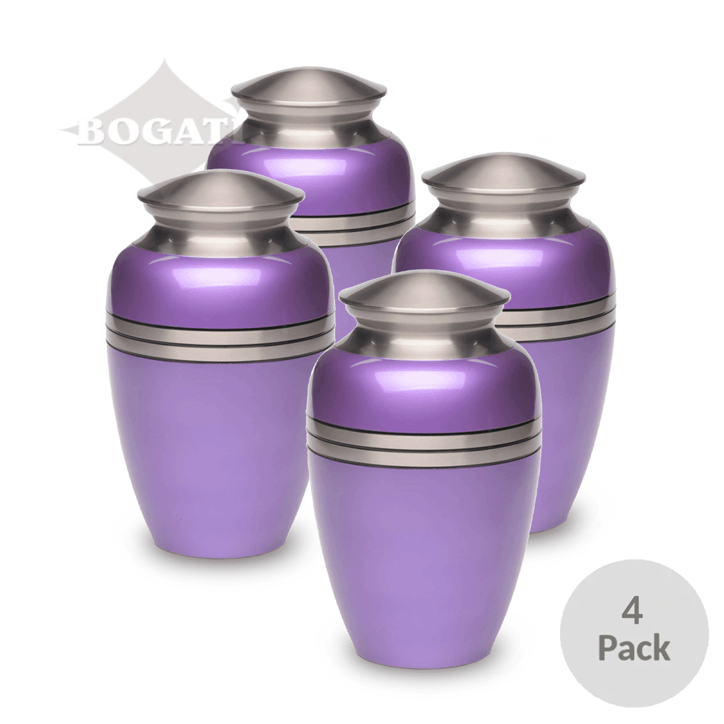 CLEARANCE - ADULT Classic Brass Urn -2480 – Metallic Finish - Three Rings - Case of 4