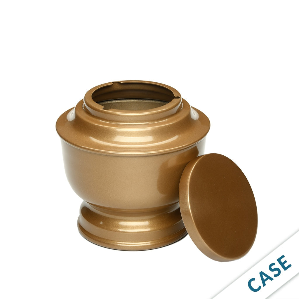ADULT – Simple Alloy Urn -5-5050 - Case of 6 Gold