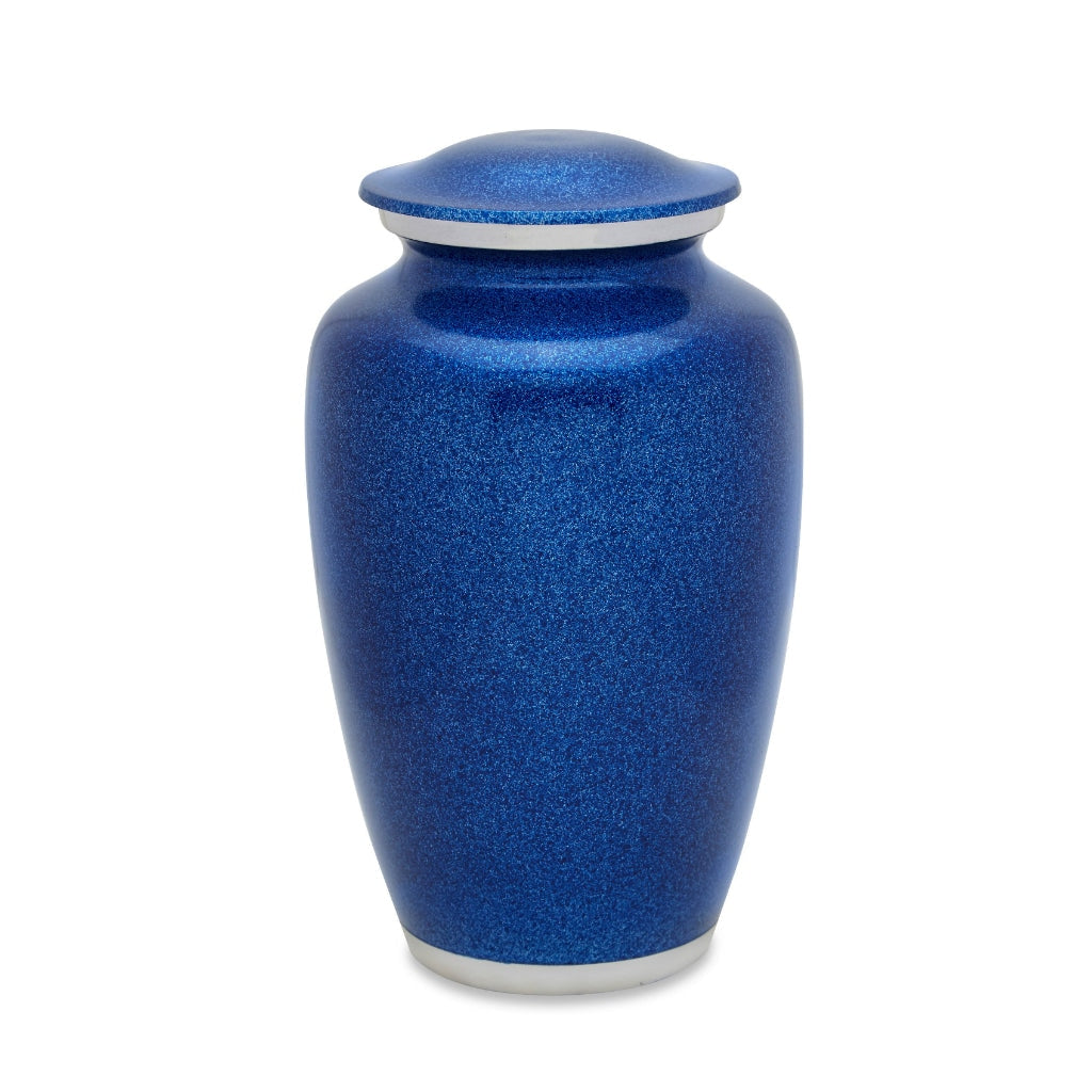 ADULT - Alloy urn - Granite Speckled finish Blue Pearl