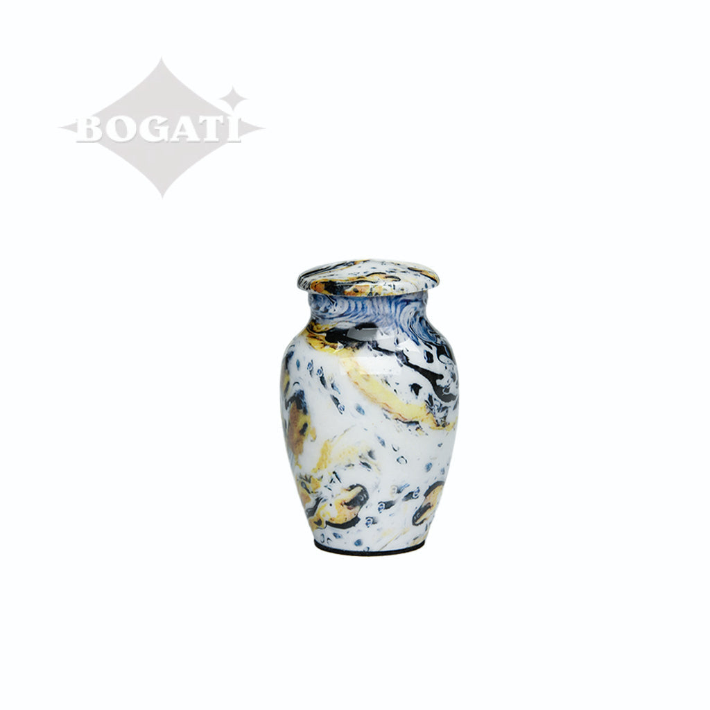 CLEARANCE - KEEPSAKE Classic Alloy Urn -9004- Venetian Blue Swirl - Pack of 10