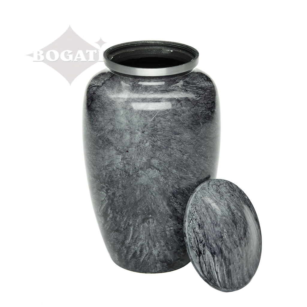 ADULT Classic Alloy Urn -9009- Black Stone - Case of 4