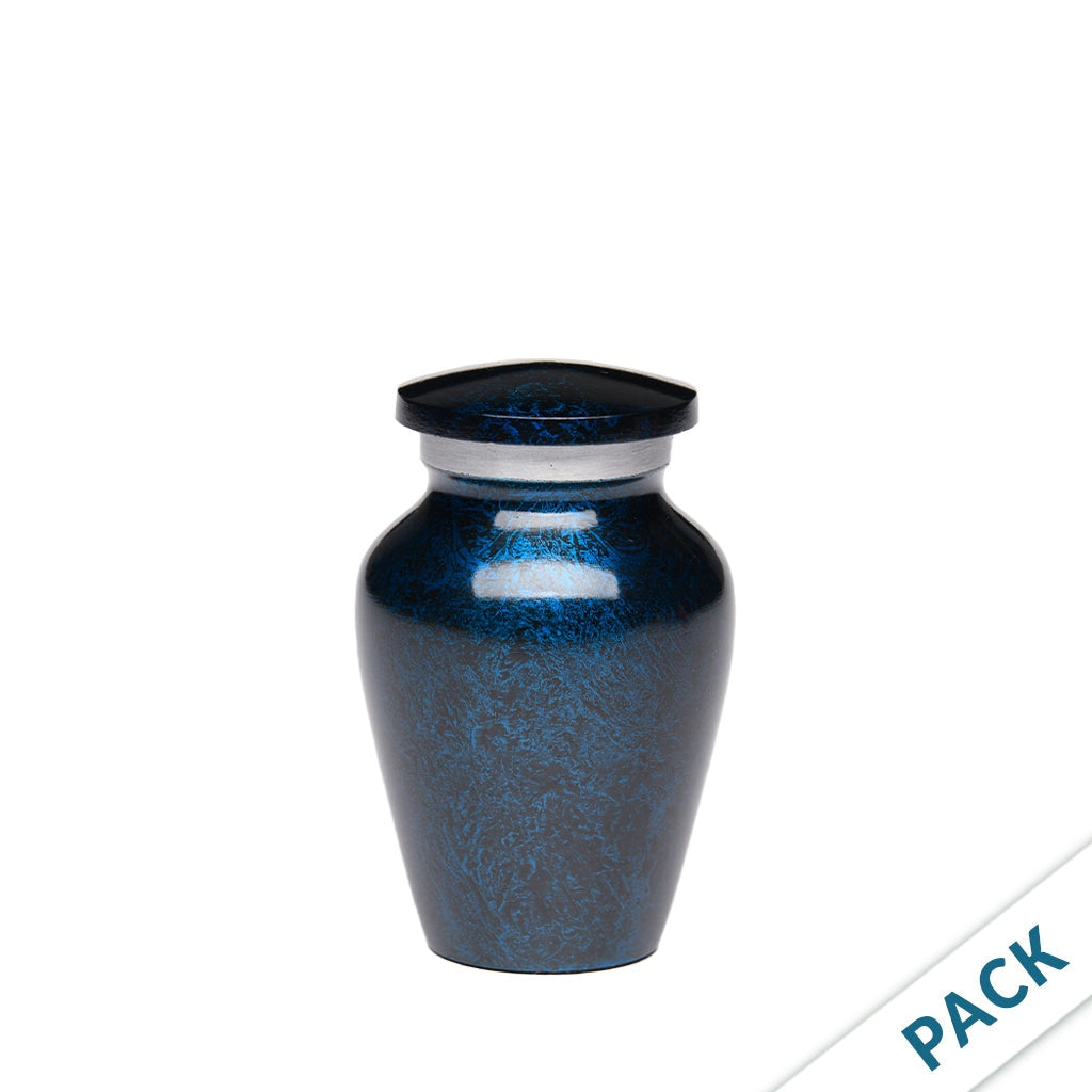 KEEPSAKE - Classic Alloy Urn -1310- Gloss finish - Pack of 10 Blue