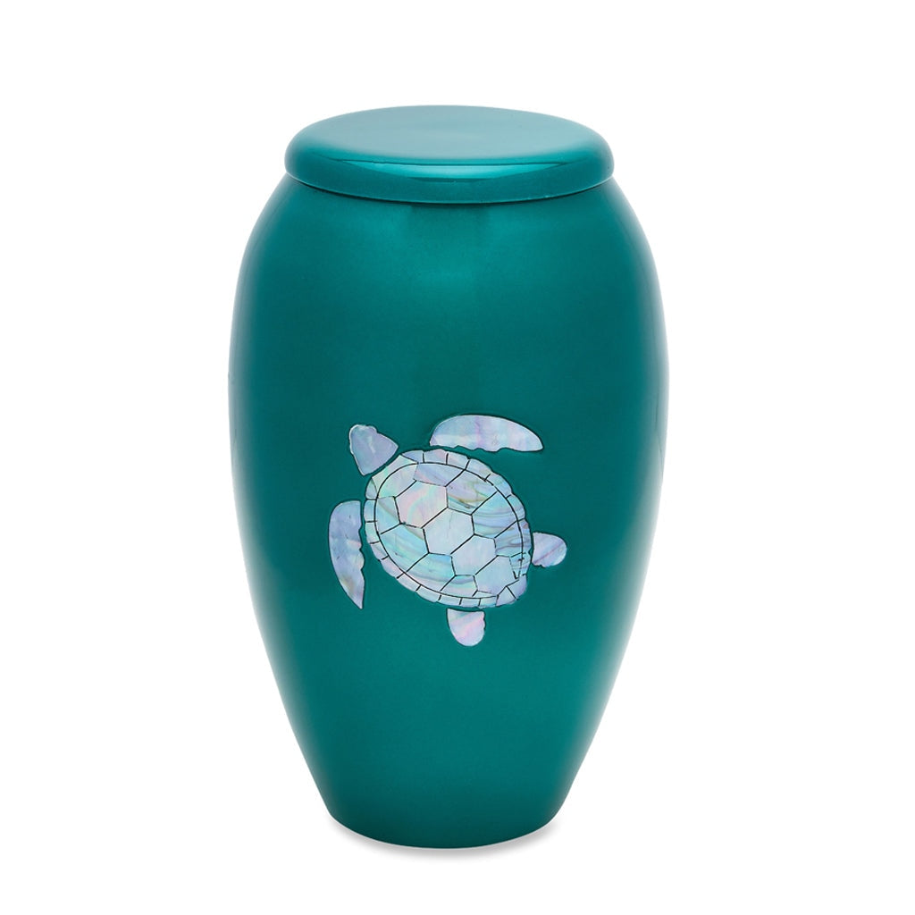 ADULT Alloy- 7732- Green with Mother of Pearl Turtle