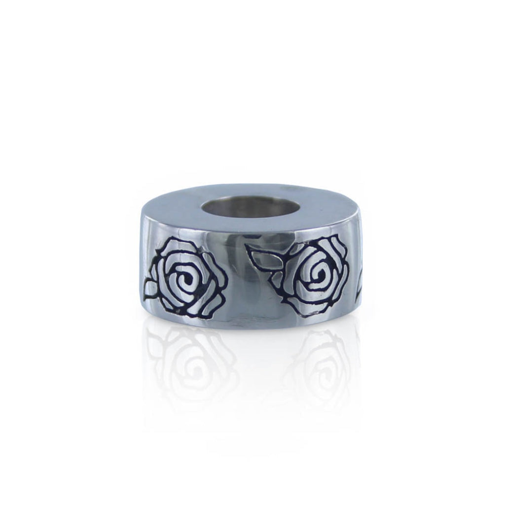 CLEARANCE Roses Bead - LifeCycle B-RS-S - Sterling Silver