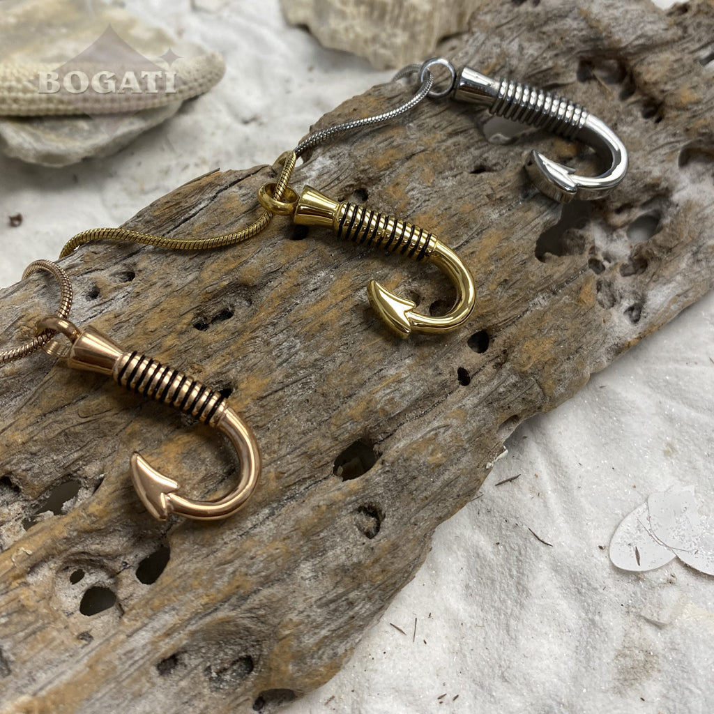 J-049 - Fish Hook - Pendant with Chain