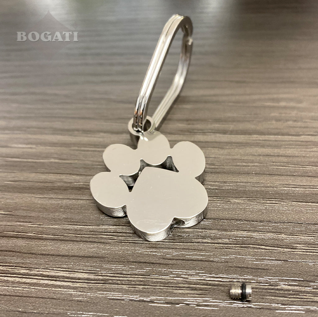 J-096- Large Pawprint Keychain