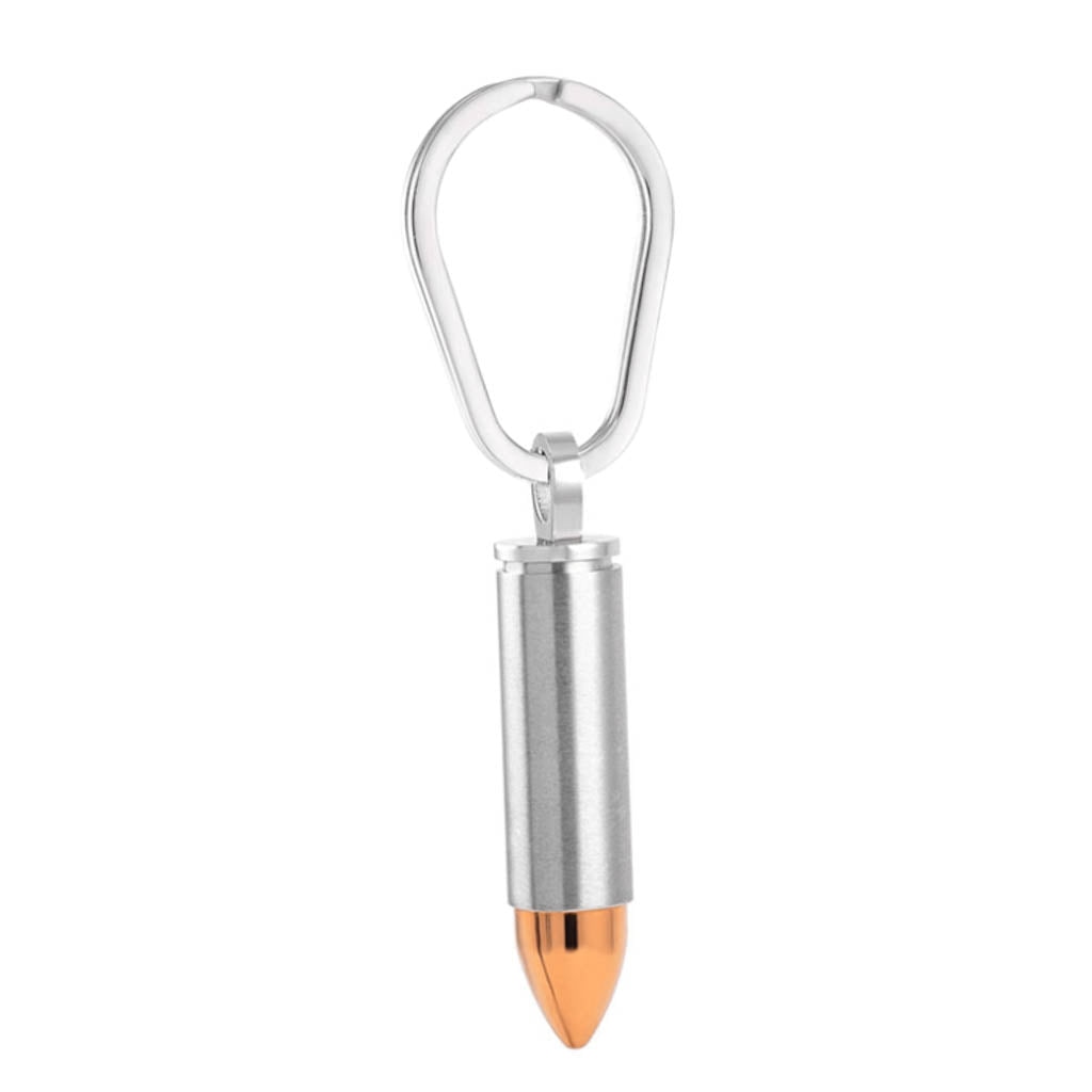J-1034 – Bullet Silver-tone with Gold-tone tip – Keychain