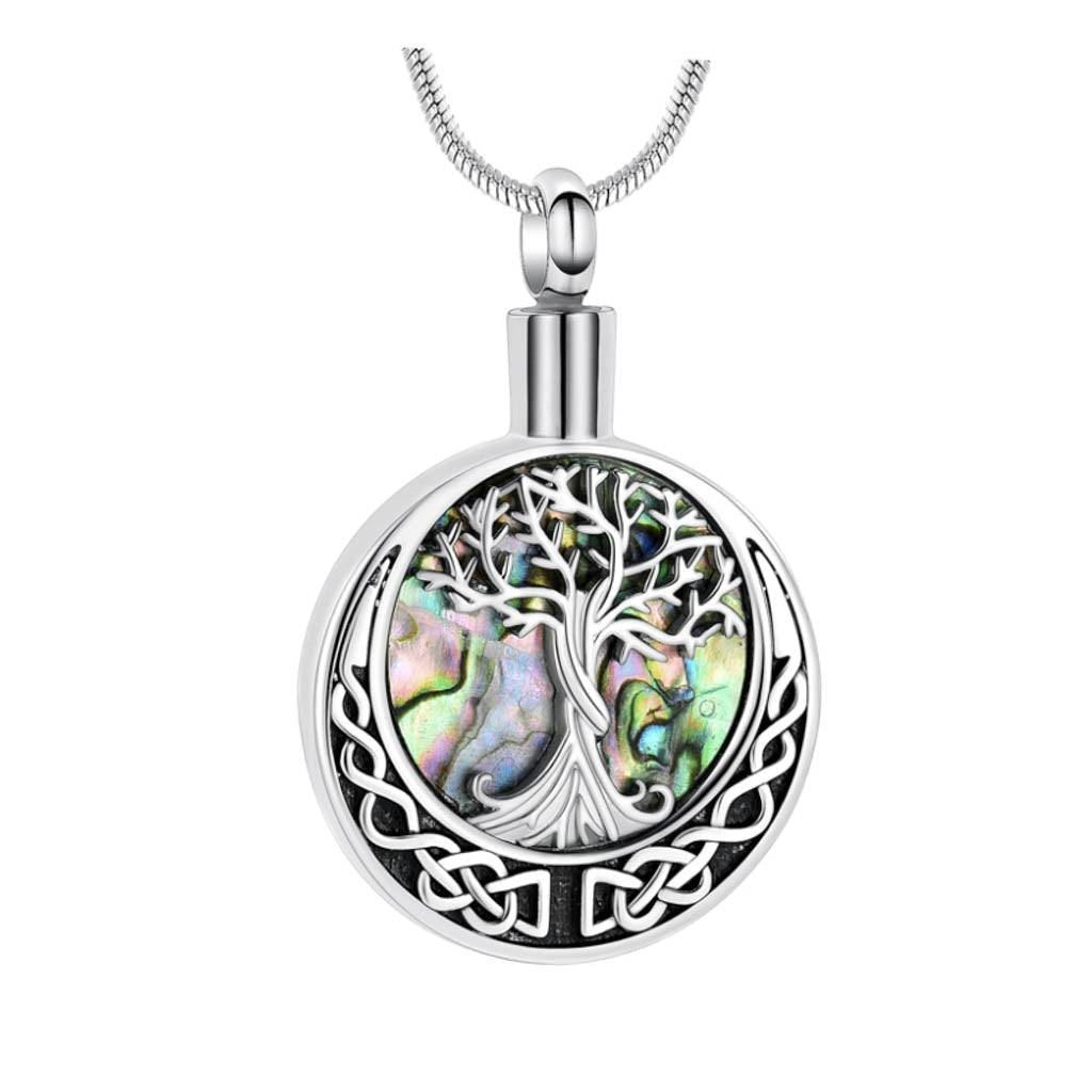 J-106 Tree Of Life with Abalone - Pendant with Chain