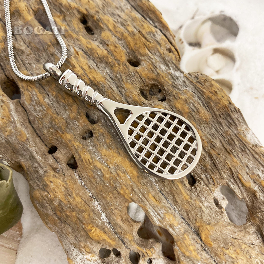 J-1640 - Tennis Racket - Pendant with Chain