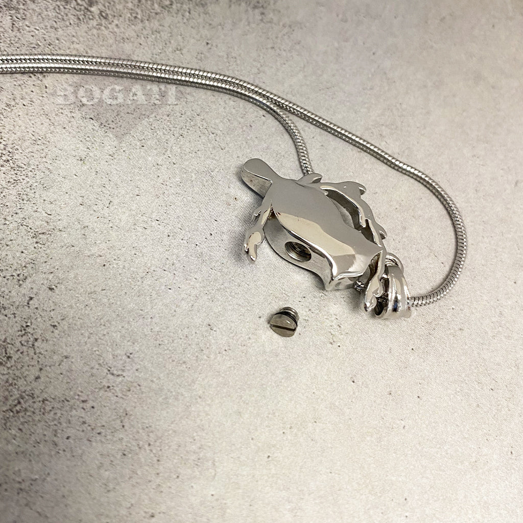 Blue jay - Cremation Necklace - Bogati - open
