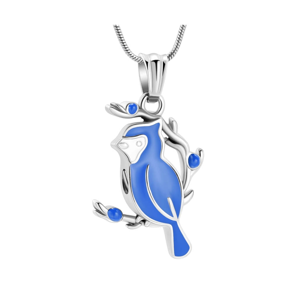J-2277 Blue Jay - Pendant with Chain