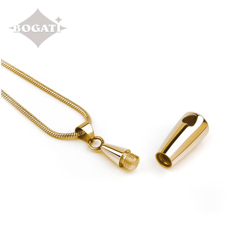 J-793 - Heart Teardrop - Pendant with Chain
