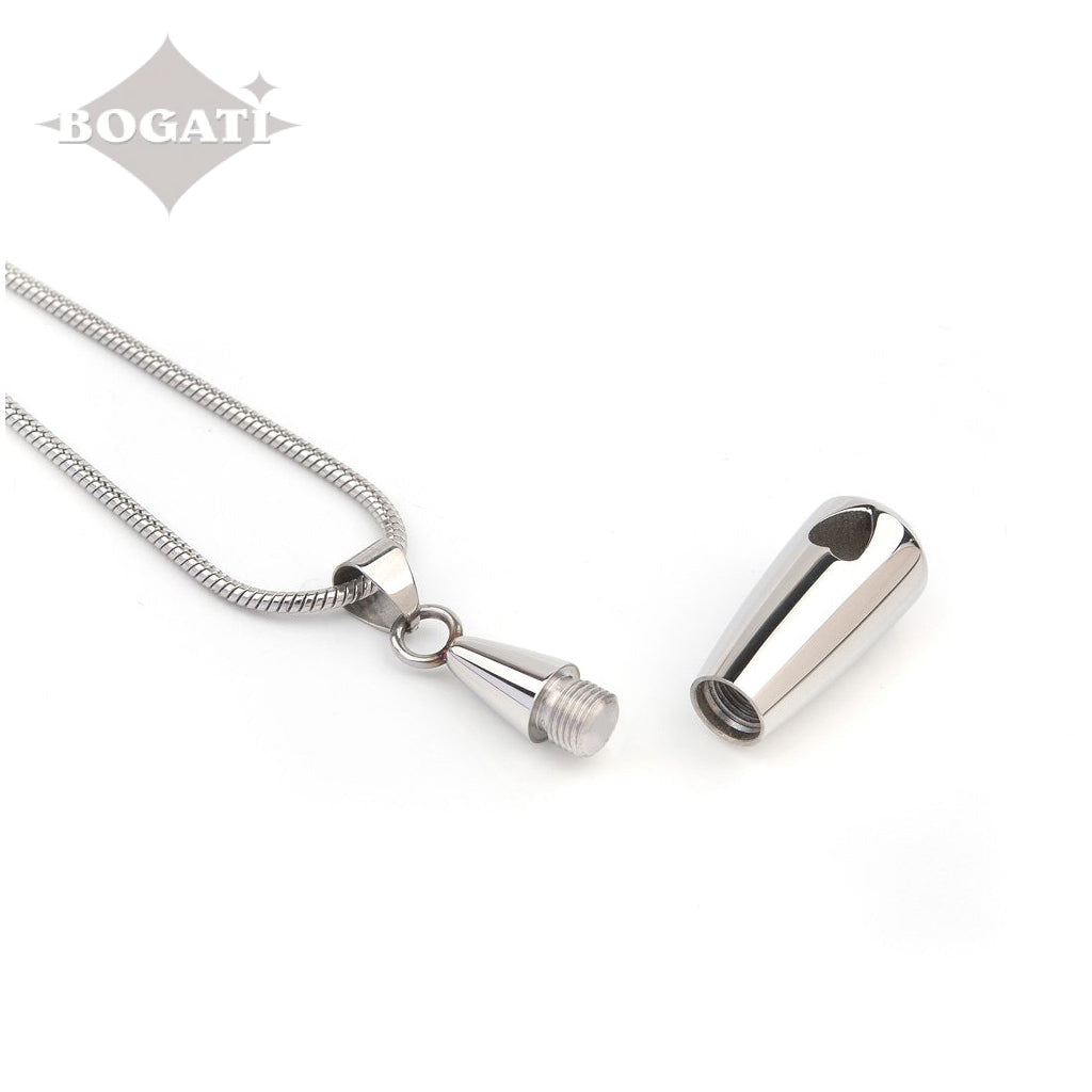 J-793 - Heart Teardrop - Pendant with Chain