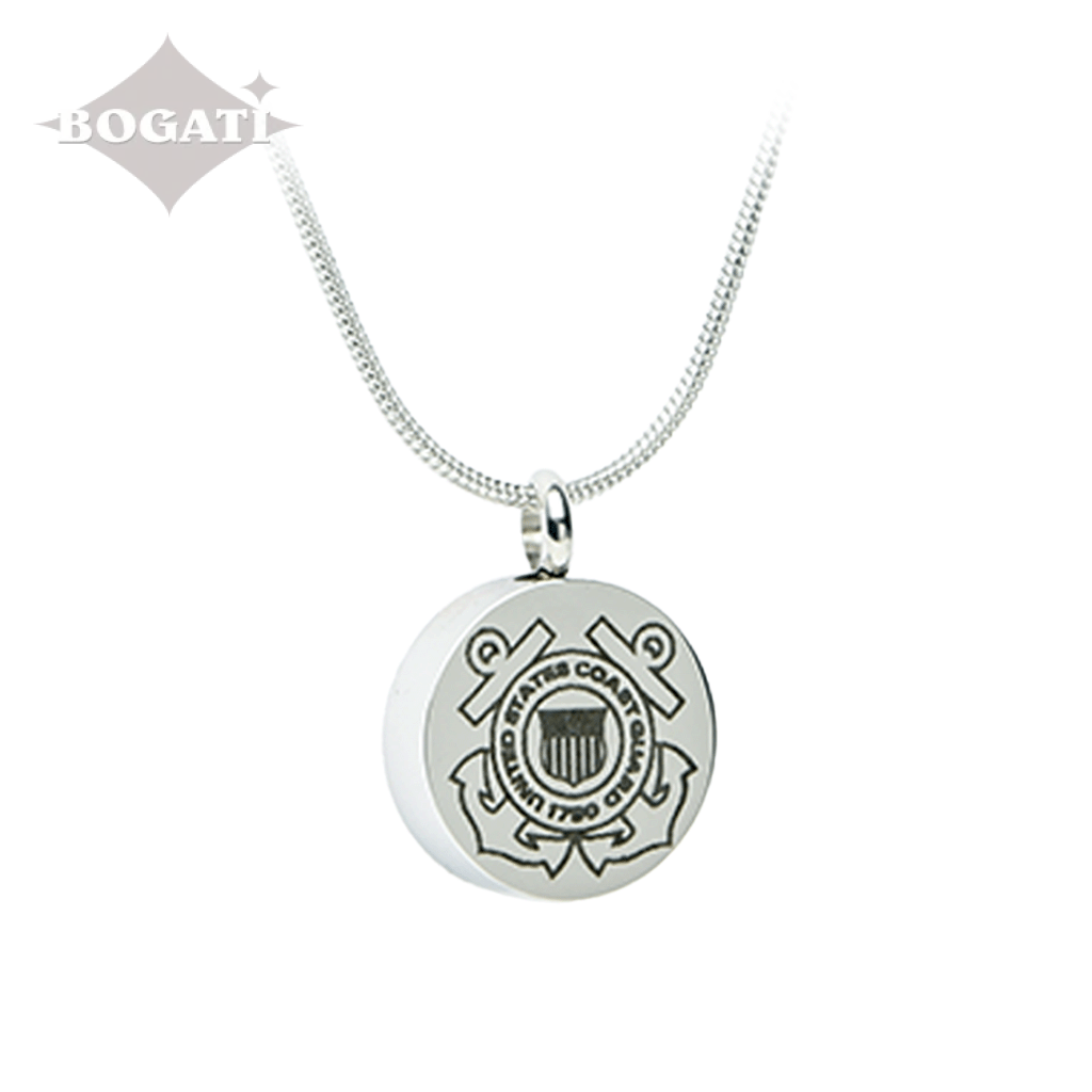U.S. Military Emblem - Pendant with Chain - Coast Guard