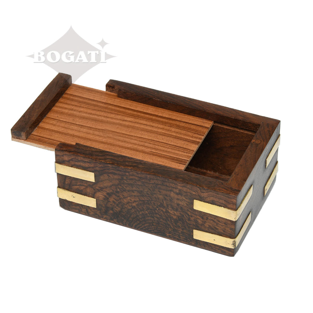 EXTRA SMALL - Rosewood Pet Urn RW-PP with Brass Paws and Corners- Case of 48