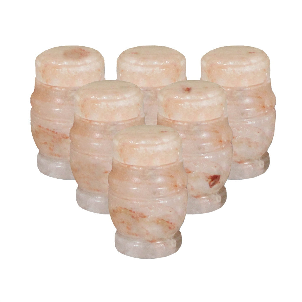 KEEPSAKE Himalayan Rock Salt Urns - Athena - Set of 6