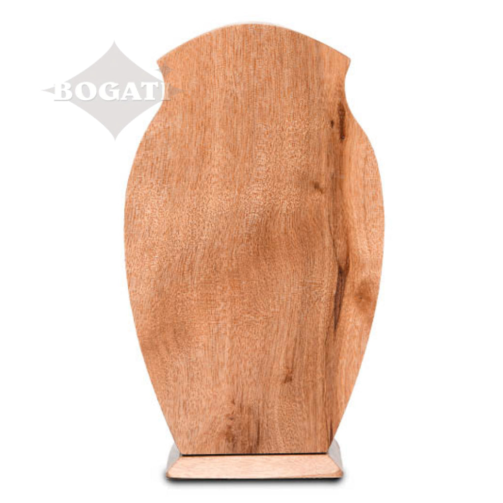 CLEARANCE - MEDIUM Harwood Pet Urn with Paw Applique - Bogati Exclusive