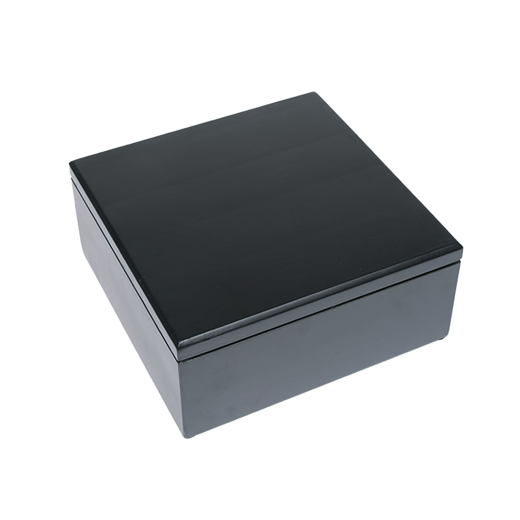 MI - LARGE - Rubberwood Cremation Urn -1107- Black - Case of 8