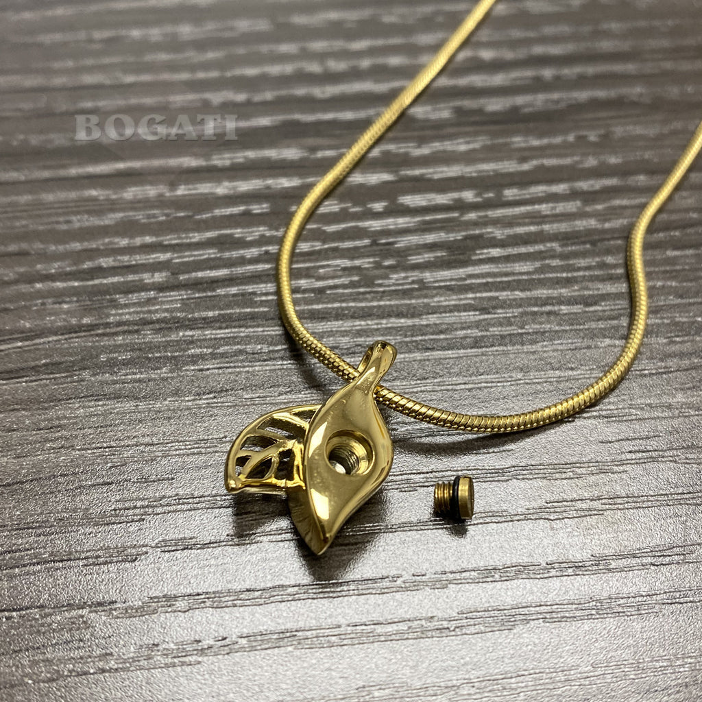 CLEARANCE J-108 - Jasmine Leaf - Pendant with Chain